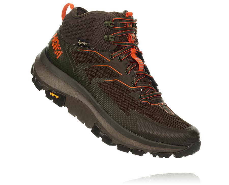 Hiking Boots Mens - Hoka One One Toa GORE-TEX - Brown - NZFAUJL-83